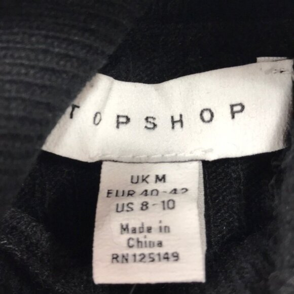 TOPSHOP Knitted Crop Turtleneck Sweater - Picture 6 of 6